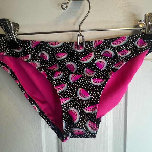 2 piece Black and Pink Watermelon Print Bikini set - Picture 6 of 10